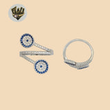 (2-5124) 925 Sterling Silver - Evil Eye Ring