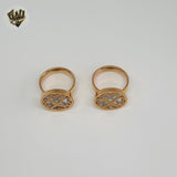 (4-0040-1) Stainless Steel - Four Leaf Ring.