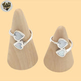 (2-5137-1) 925 Sterling Silver - Nacar Heart Ring.