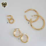 (1-2688) Gold Laminate - Plain Hoops - BGF