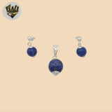 (2-6823) 925 Sterling Silver -  Balls Set.