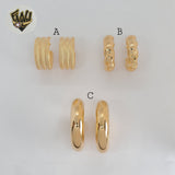 (1-2984) Gold Laminate - Half Chunky Hoops - BGF