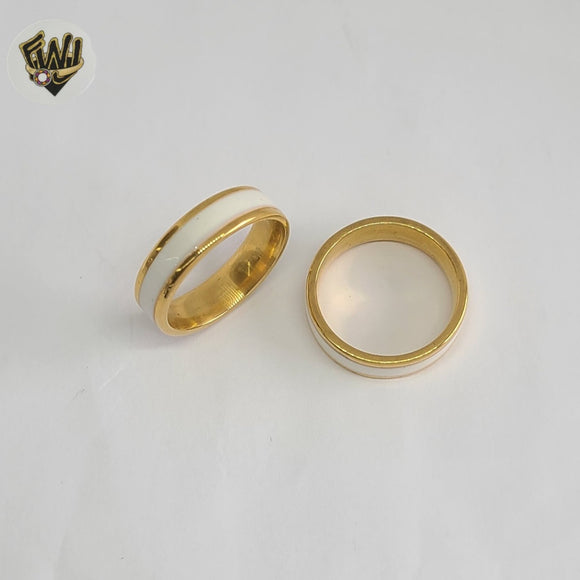 (4-0005) Stainless Steel - Two Tone  Ring.