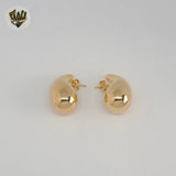 (1-2955) Gold Laminate - Chunky Drop Earrings - BGF