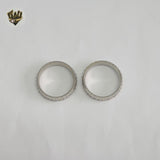 (4-0016-1) Stainless Steel - Zircon Ring.