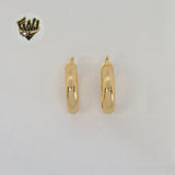 (1-2700-2) Gold Laminate - Thick Plain Hoops - BGO