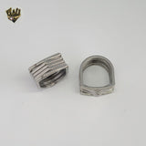 (4-0036) Stainless Steel - Multi Band Ring.
