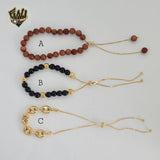 (MBRA-06) Gold Laminate - Adjustable Bracelets - BGF