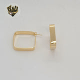 (1-2983-1) Gold Laminate - Squared Hoops - BGF