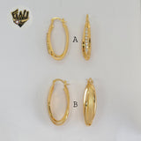 (1-2637-1) Laminado Oro - Aros Ovalados - BGO