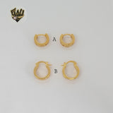 (1-2634-3) Gold Laminate - Zircon Hoops - BGO