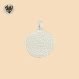 (2-1068) 925 Sterling Silver -  Prayer Medal Pendants.
