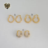 (1-2590) Gold Laminate Hoops - BGO
