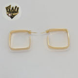 (1-2983-1) Gold Laminate - Squared Hoops - BGF