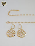 (1-6264) Gold Laminate - Paper Clip Link Sun Set - BGF