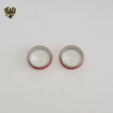 (4-0033-1) Stainless Steel - Red Band Ring.