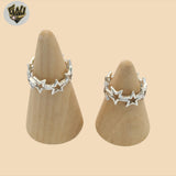 (2-5032-3) 925 Sterling Silver - Stars Ring.
