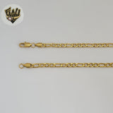 (4-3291) Stainless Steel - 5.2mm Figaro Link Chain.