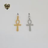 (4-2372) Stainless Steel - Plain Egyptian Cross Pendants.