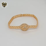 (1-60091) Laminado de oro - Pulsera de elefante de 5,5 mm - BGO