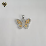 (4-2052) Stainless Steel -Butterfly Pendants.