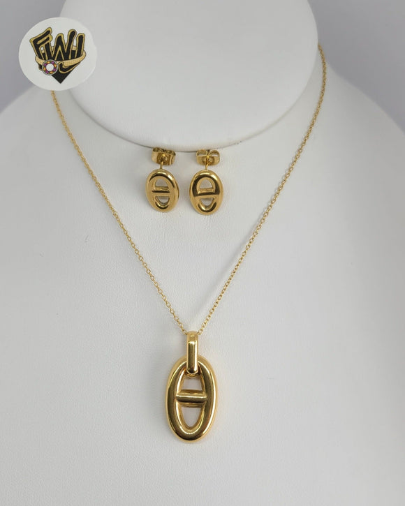 (4-7003) Stainless Steel - Puff Mariner Set - 16