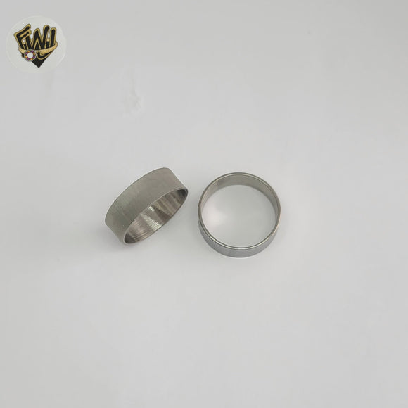 (4-0001-1) Stainless Steel - Carved Ring.
