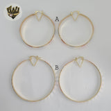 (1-2784-2) Gold Laminate - Three Tone Hoops - BGO