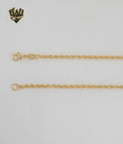 (1-6369) Gold Laminate - Double Link Necklace - BGF
