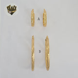 (1-2714-1) Gold Laminate Hoops - BGO