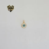 (1-2159-2) Laminado de Oro - Colgantes Pequeños de Mal de Ojo - BGF