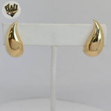 (1-2987-1) Gold Laminate - Drop Stud Earrings - BGF