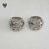 (4-0069) Stainless Steel -  Carved Ring.