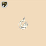 (2-1296) 925 Sterling Silver - Double Christmas Pendant.