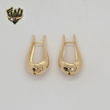 (1-2987-3) Gold Laminate - Chunky Drop Hoops - BGF