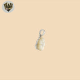 (2-1683) 925 Sterling Silver - Nacar Flower Pendant.