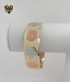 (1-4018) Gold Laminate - 20mm Saint Benedict Bangles - BGO