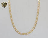 (1-5005) Gold Laminate - 4mm Open Link Flat Chain - BGF