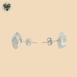 (2-3222-1) 925 Sterling Silver - Knot Stud Earrings.