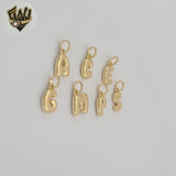 (1-2451) Laminado Oro - Colgantes Letras - BGO