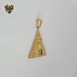 (4-2083) Stainless Steel - Egyptian Pyramid Pendants.