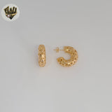 (1-2929) Gold Laminate - Carved Half Hoops - BGF