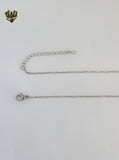 (4-7038) Acero inoxidable - Collar de eslabones Rolo de 1 mm - 18".