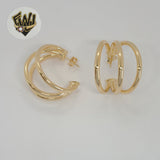 (1-2926-1) Gold Laminate - Triple Layer Half Hoops - BGF