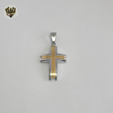 (4-2044) Stainless Steel - Cross Pendants.