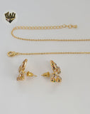 (1-6124-1) Gold Laminate - Multicolor Butterfly Set - BGO