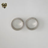 (4-0020-2) Stainless Steel - Zircon Ring.