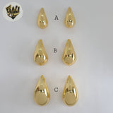 (1-2756-1) Gold Laminate - Chunky Drop Earrings - BGO