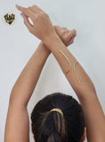 (1-4085) Gold Laminate - 2.5mm Plain Arm Cuff  - BGF