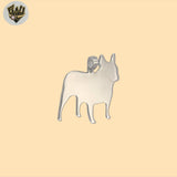 (2-1467) 925 Sterling Silver - Dog Plain Pendant.